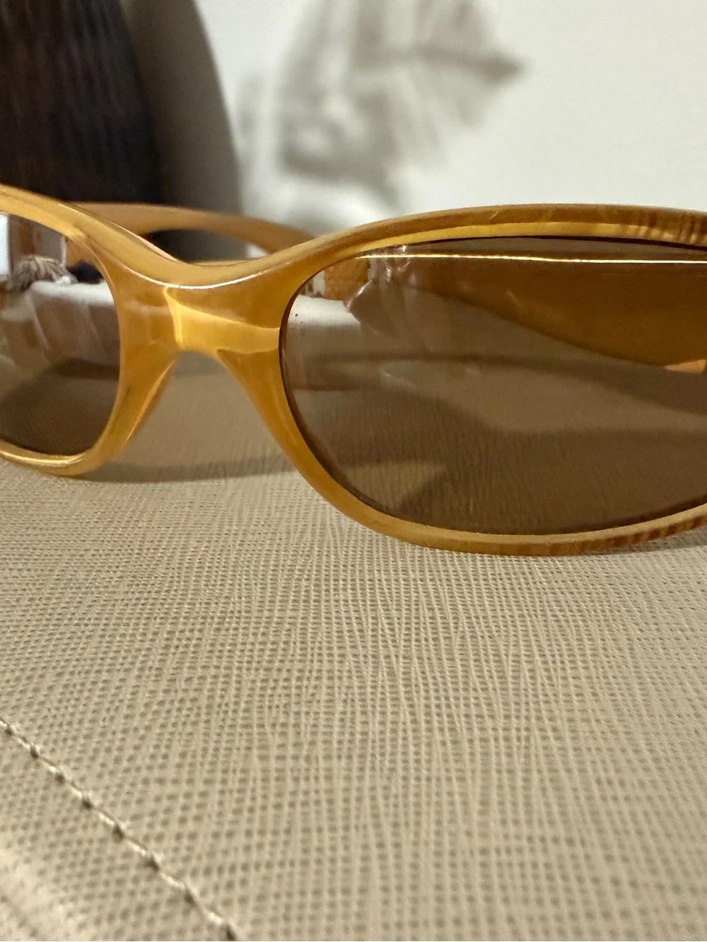 Bolle small face Amber Tinted Slim Oval Sunglasses - Picture 7 of 10
